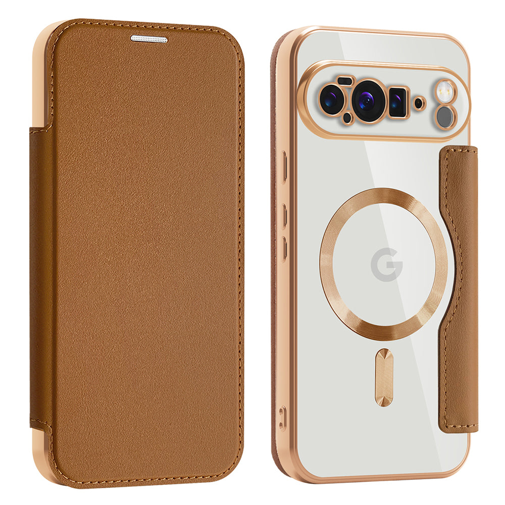 Techsuit - SmartMag Book Case - Google Pixel 10 Pro XL - Brown