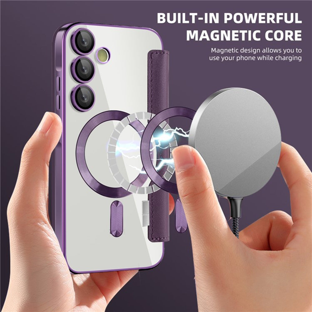 Techsuit - SmartMag Book Case - Galaxy A55 5G - Purple