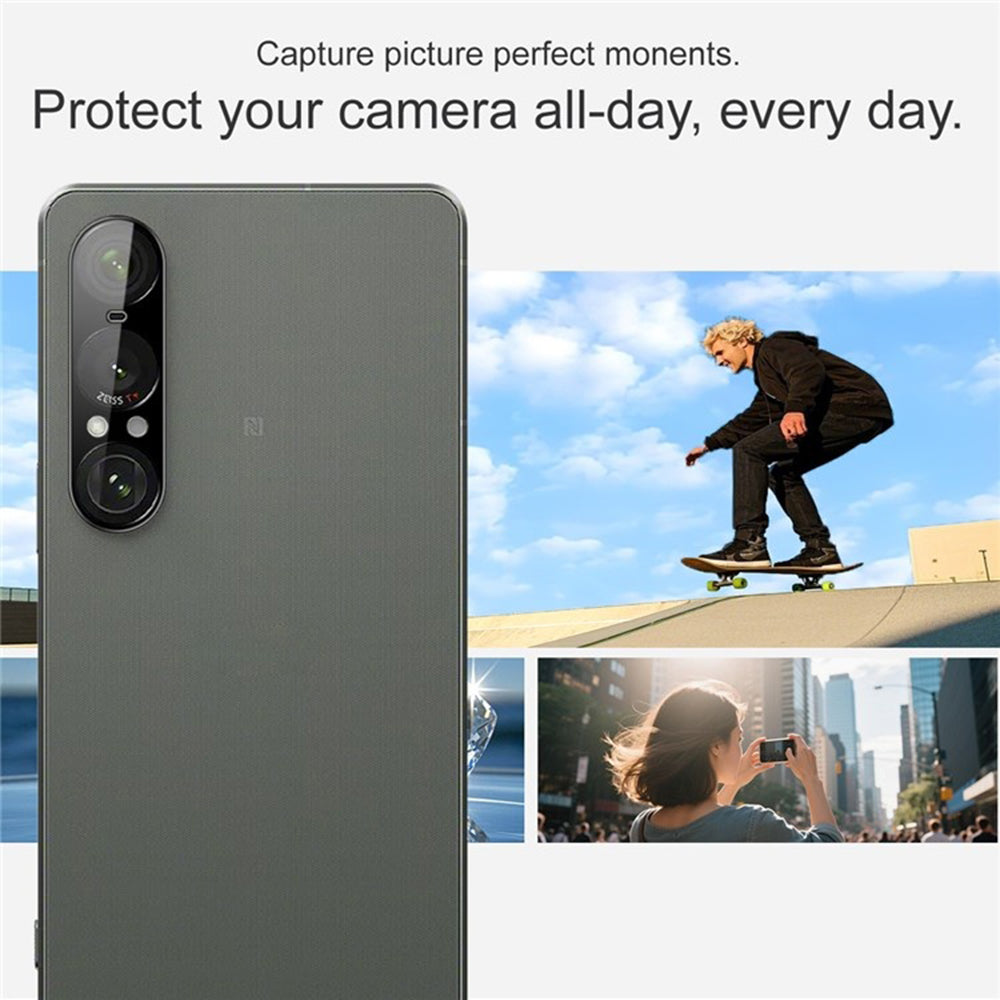 Techsuit - Full Camera Glass - Sony Xperia 1 VII - Black