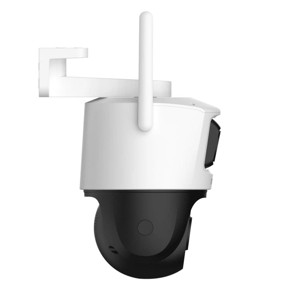 Imou - Outdoor Camera Cruiser Dual 2 PRO (IPC-S7XFP-8U0WED) - 4+4MP, AI IMOU SENSE, Wi-Fi 6, Dual IR, PT, Alarm, IP65 - White
