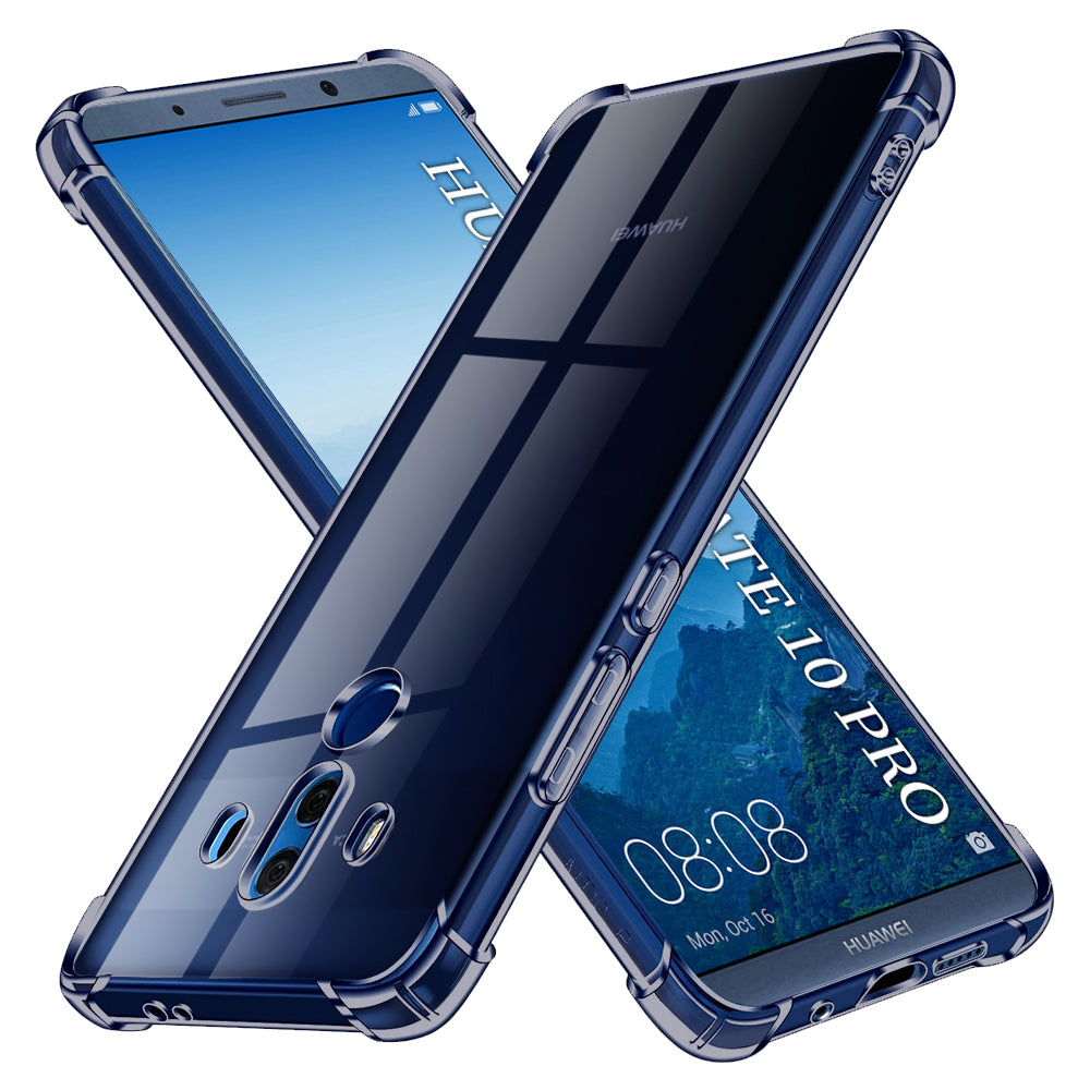 Techsuit - Shockproof Clear Silicone - Huawei Mate 10 Pro - Smoke Black