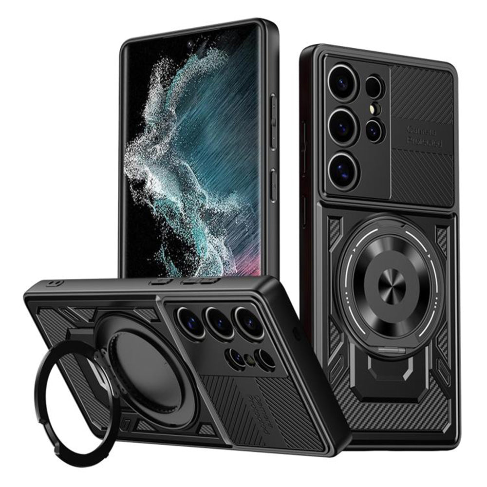 Techsuit - RuggedCam - Samsung Galaxy S22 Ultra 5G - Black