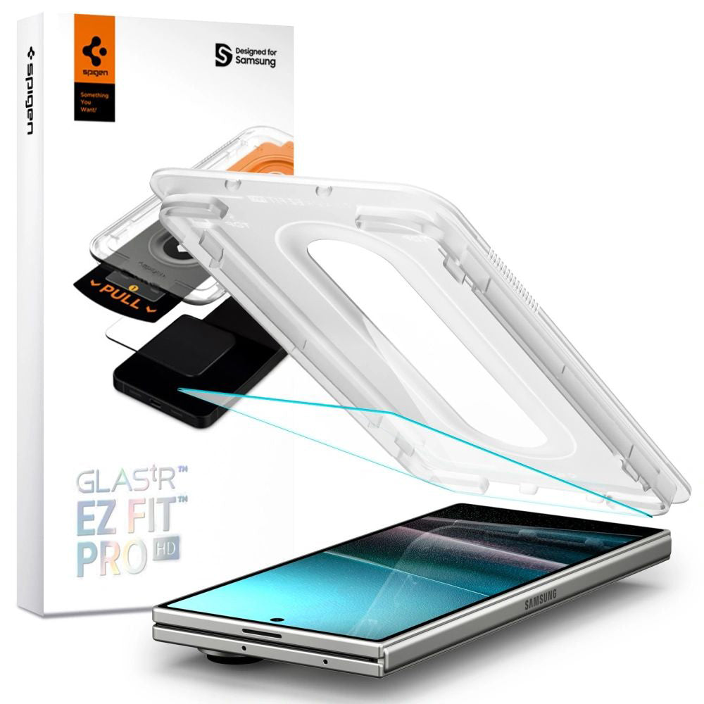 Spigen - Glas.tR EZ-FIT Pro HD - Samsung Galaxy Z Fold7 - Clear