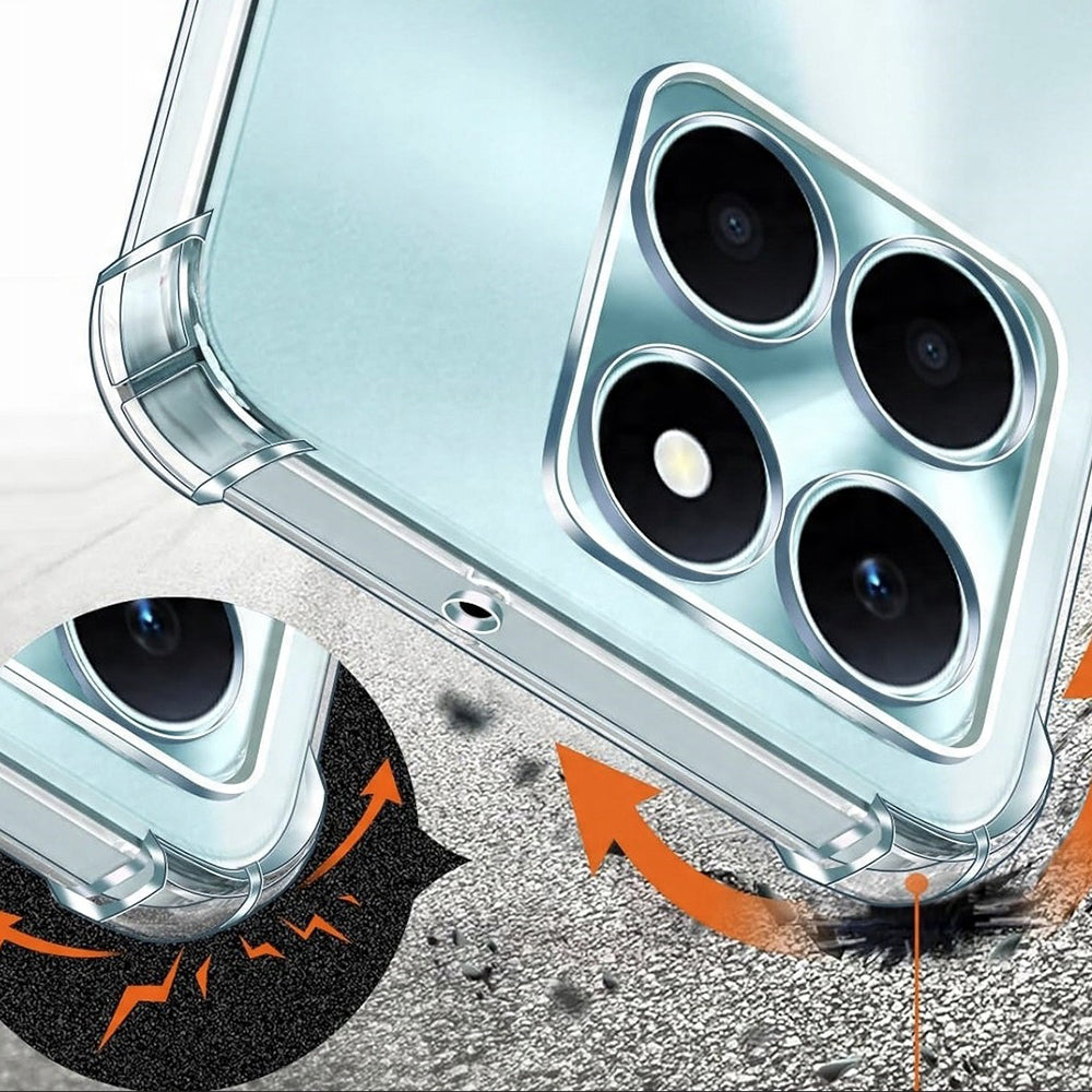 Techsuit - Shockproof Clear Silicone - Honor X6c - Clear