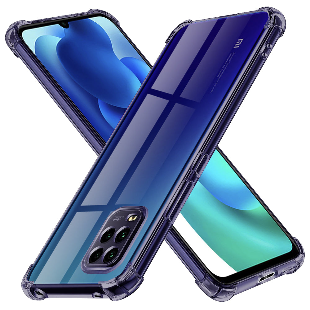 Techsuit - Shockproof Clear Silicone - Xiaomi Mi 10 Lite - Smoke Black