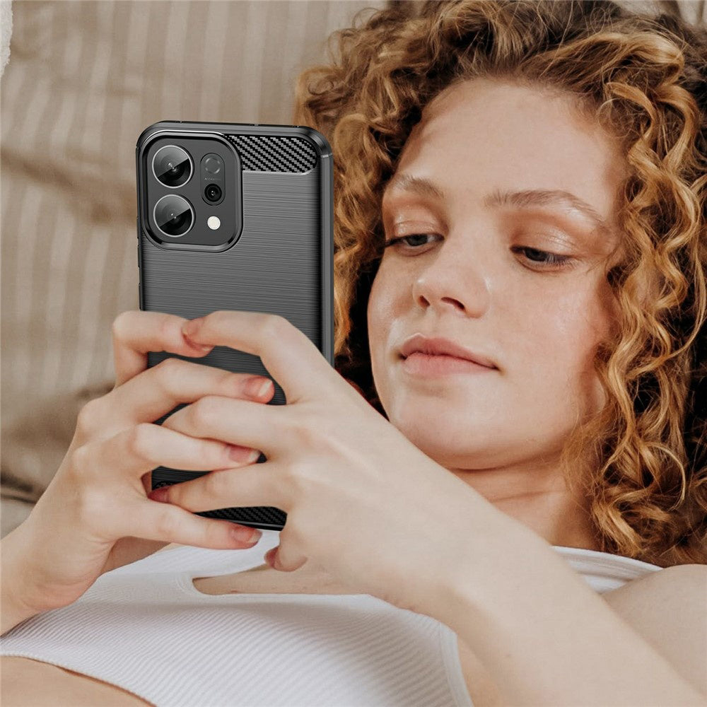 Techsuit - Carbon Silicone - Oppo Reno14 F / Reno14 FS 5G - Black