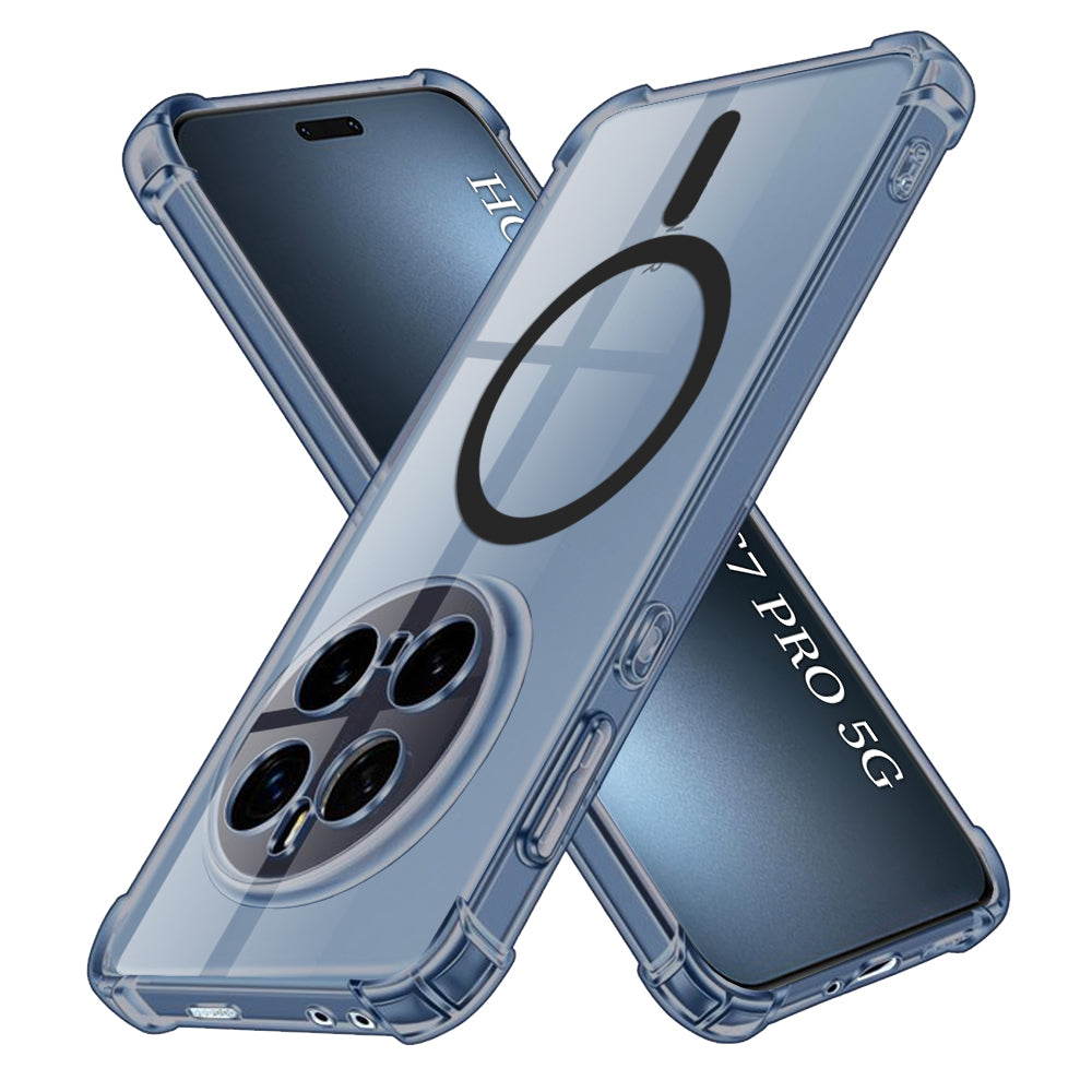 Techsuit - Shockproof Clear Silicone MagSafe - Honor Magic7 Pro - Smoke Black