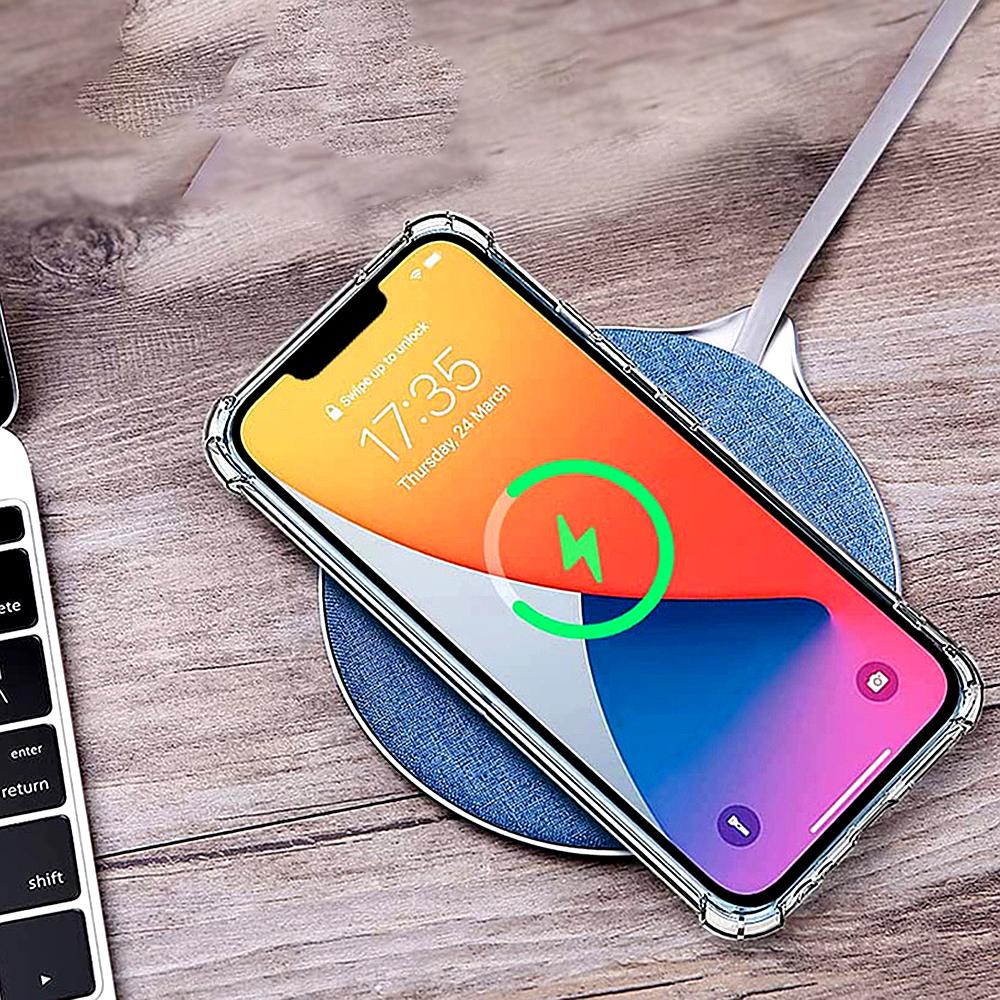 Techsuit - Shockproof Clear Silicone MagSafe - Galaxy A15 4G / A15 5G - Smoke Black