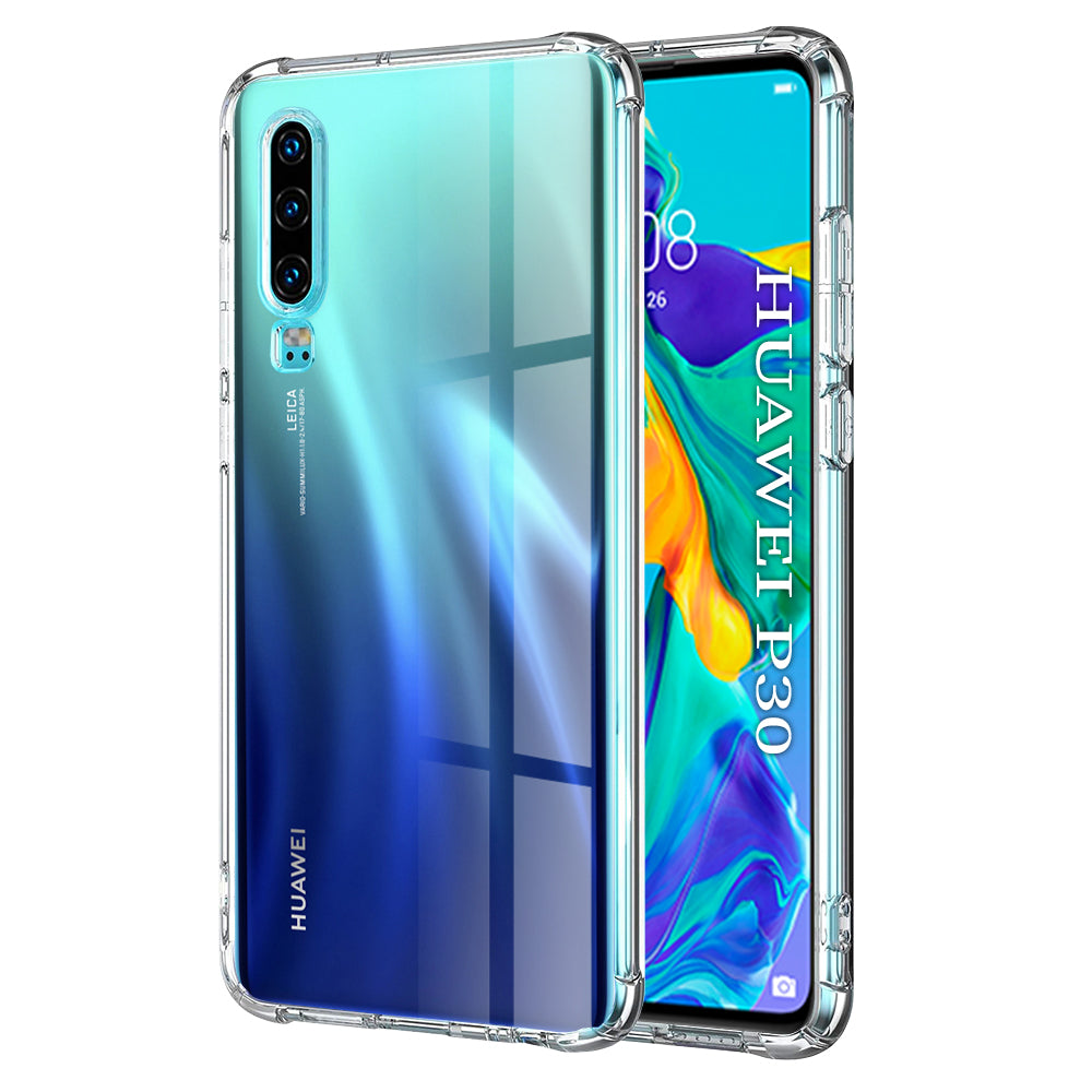 Techsuit - Shockproof Clear Silicone - Huawei P30 - Clear