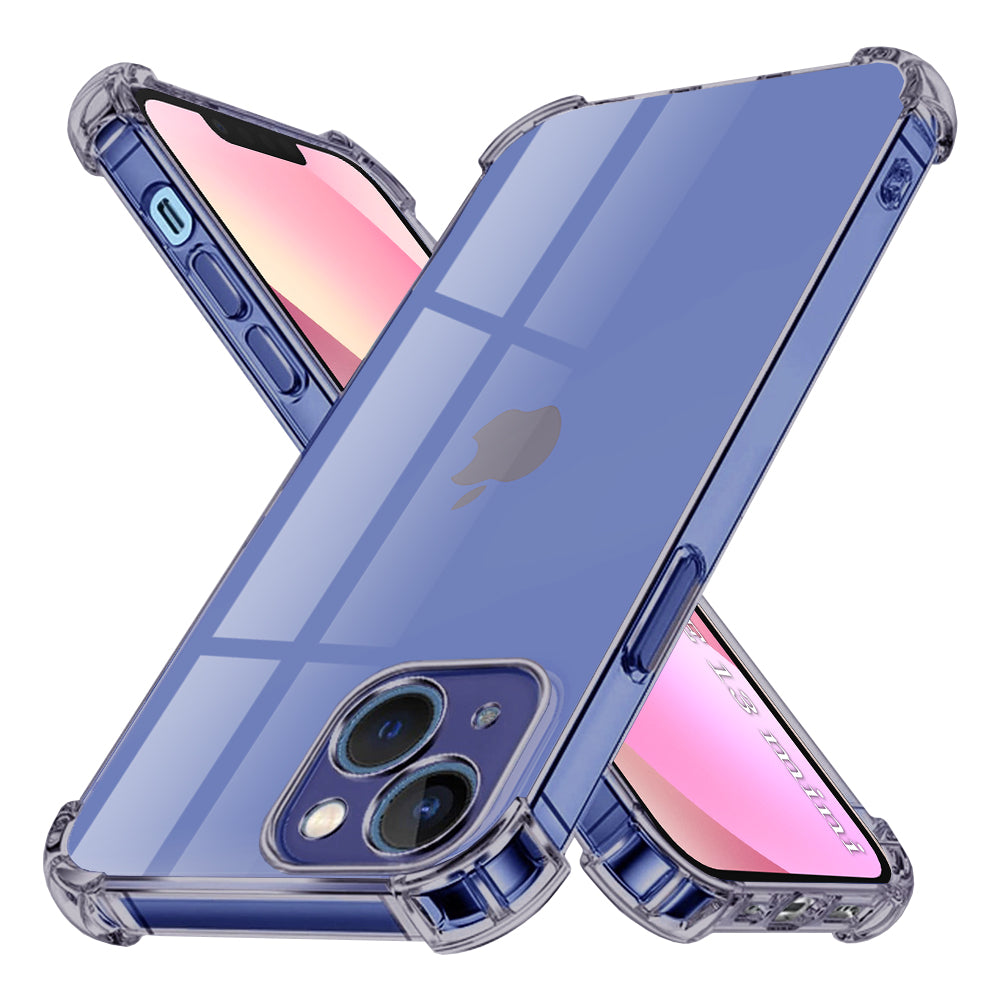 Techsuit - Shockproof Clear Silicone - iPhone 13 mini - Smoke Black