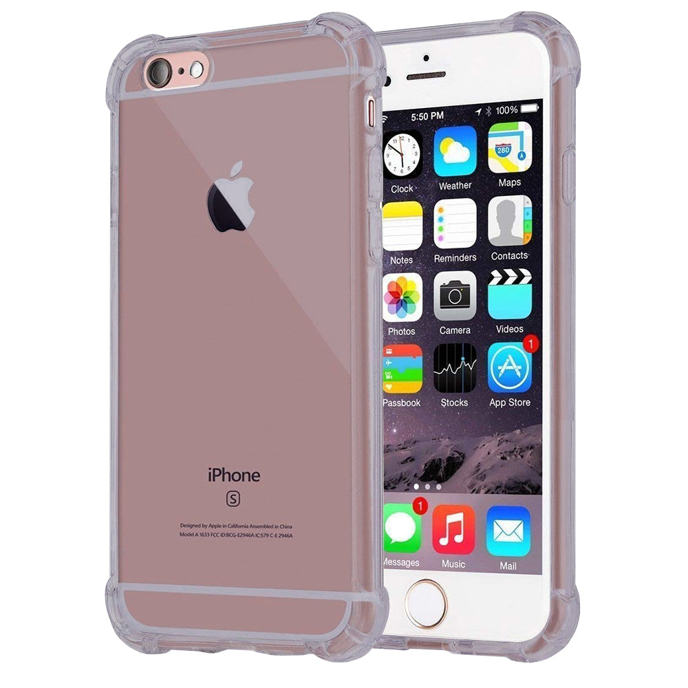 Techsuit - Shockproof Clear Silicone - iPhone 5/ 5s/ SE - Smoke Black