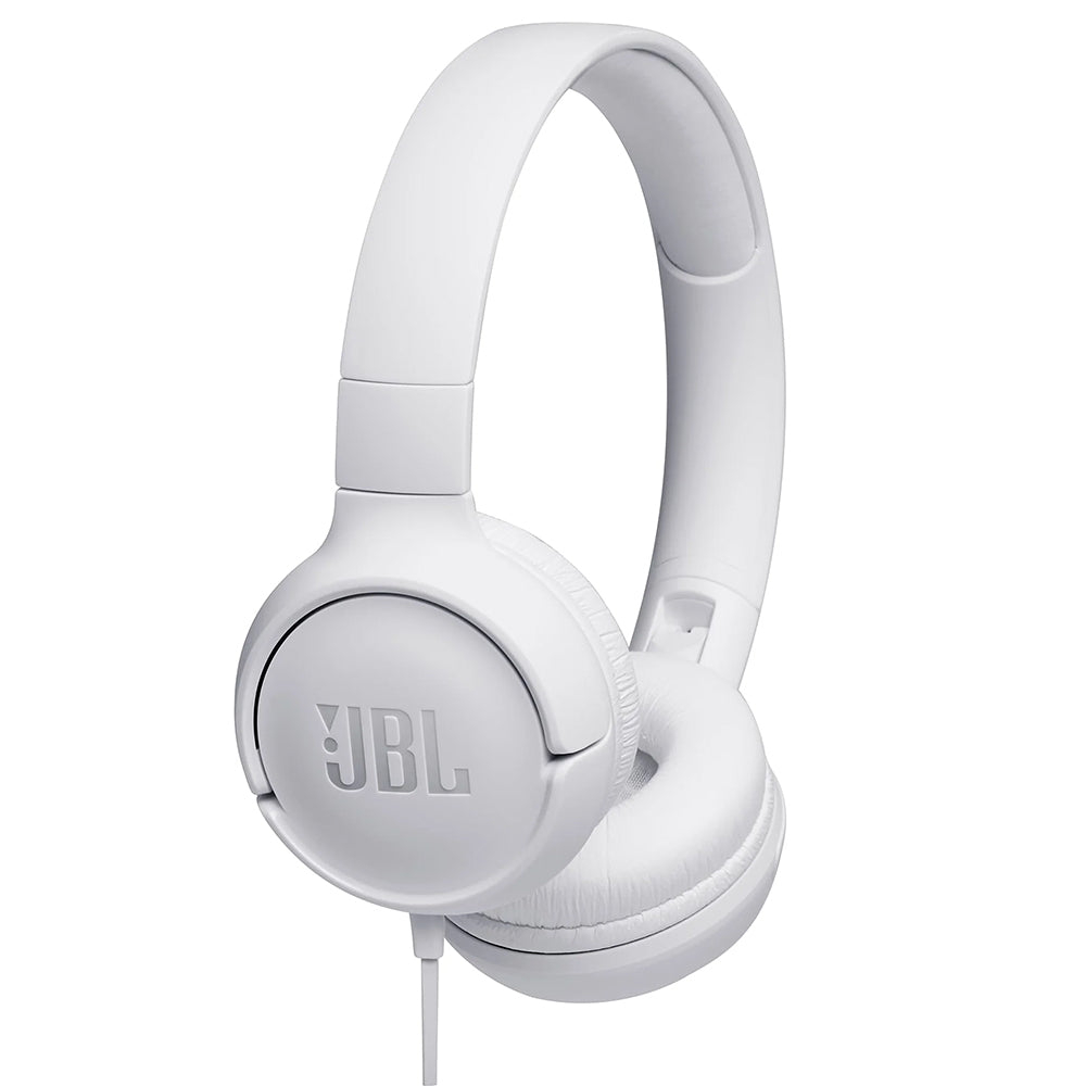 JBL - Headphones Tune 500 - Pure Bass, Foldable Design, Jack 3.5 mm - White