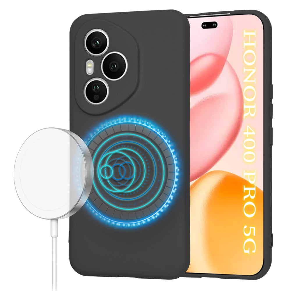 Techsuit - SoftFlex MagSafe - Honor 400 Pro - Black