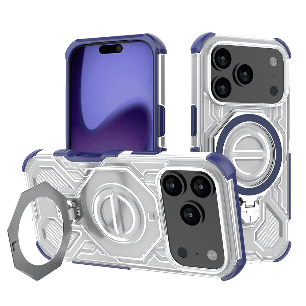 Techsuit - Carbon Shield PRO - iPhone 17 Pro - Blue Transparent