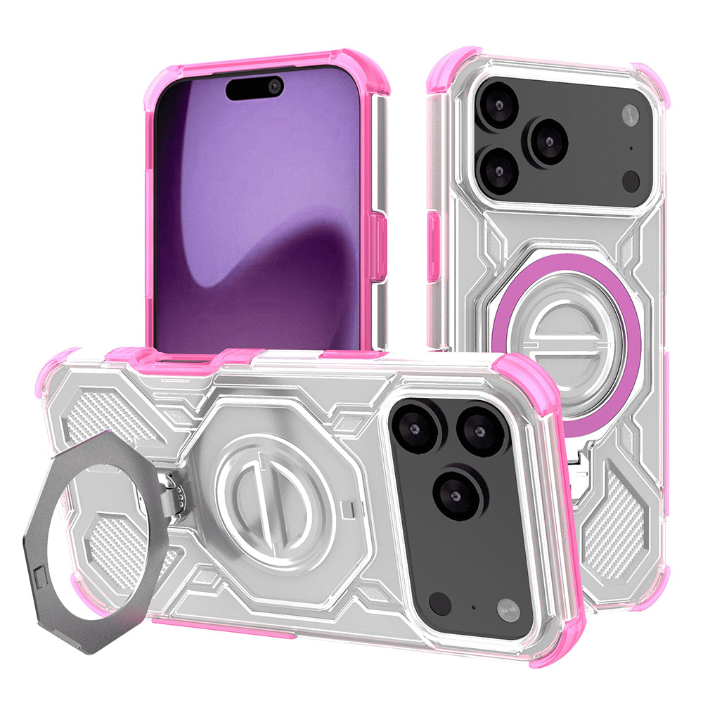Techsuit - Carbon Shield PRO - iPhone 17 Pro Max - Pink Transparent
