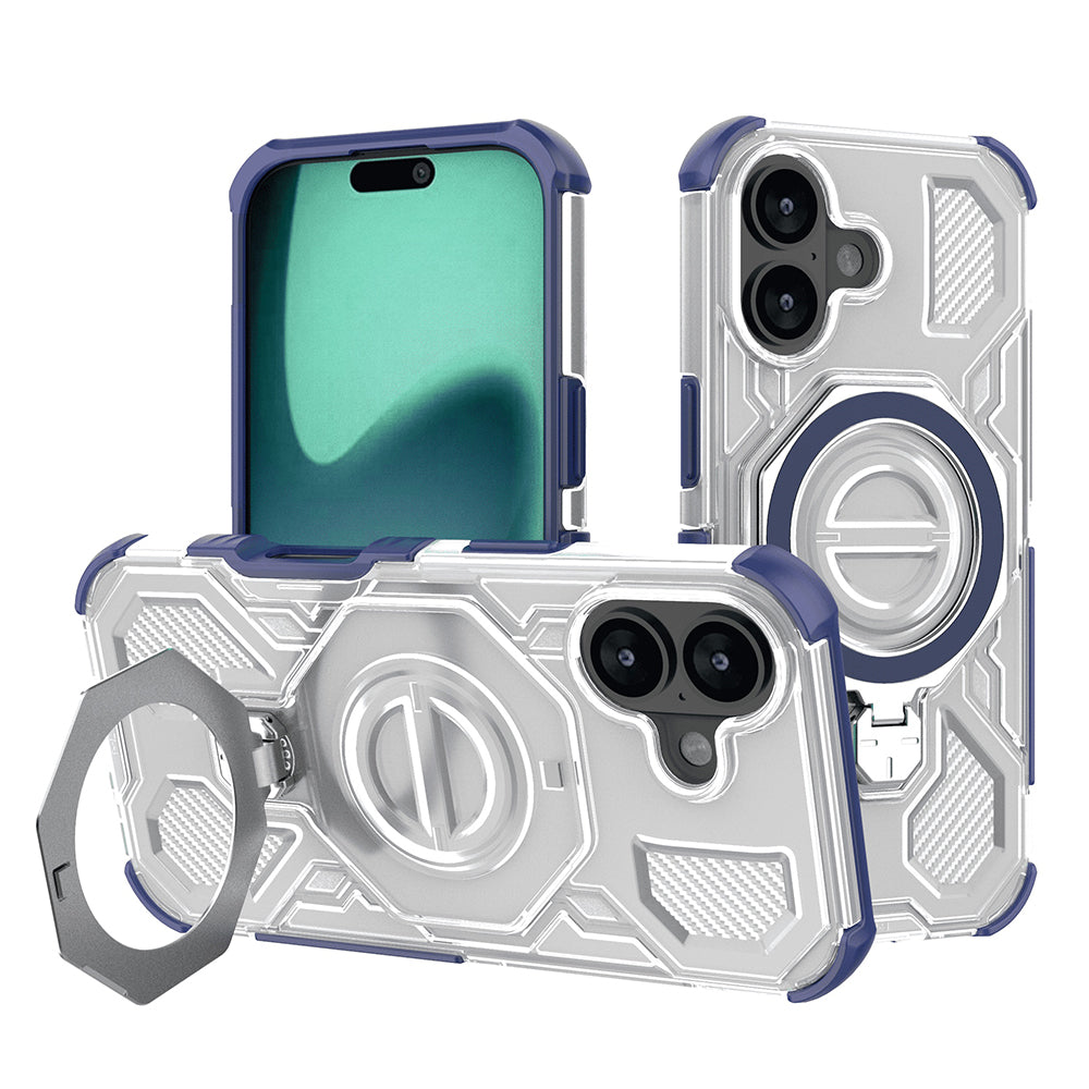 Techsuit - Carbon Shield PRO - iPhone 17 - Blue Transparent