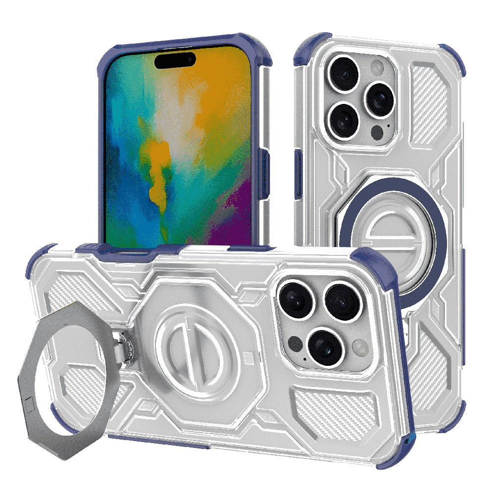 Techsuit - Carbon Shield PRO - iPhone 16 Pro - Blue Transparent