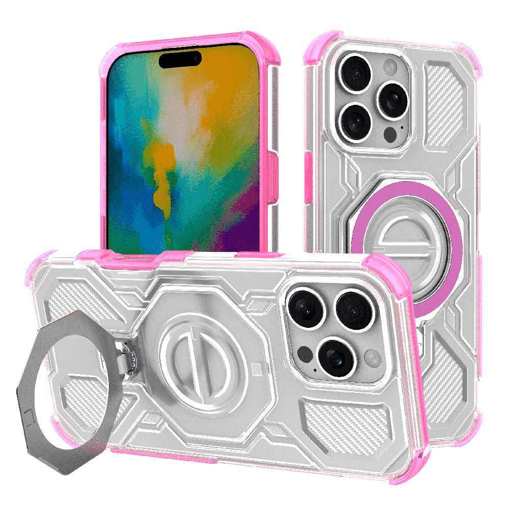 Techsuit - Carbon Shield PRO - iPhone 16 Pro - Pink Transparent