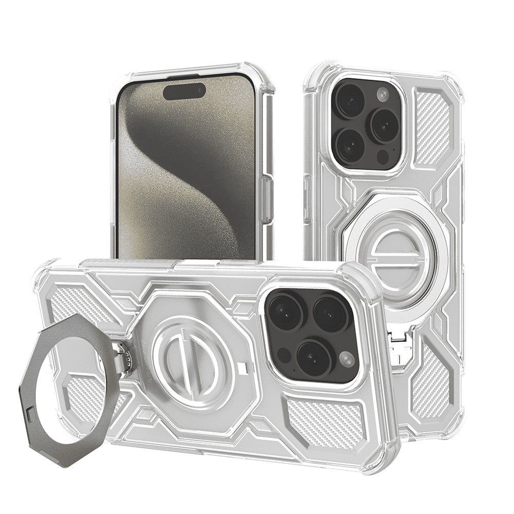 Techsuit - Carbon Shield PRO - iPhone 15 Pro - White Transparent