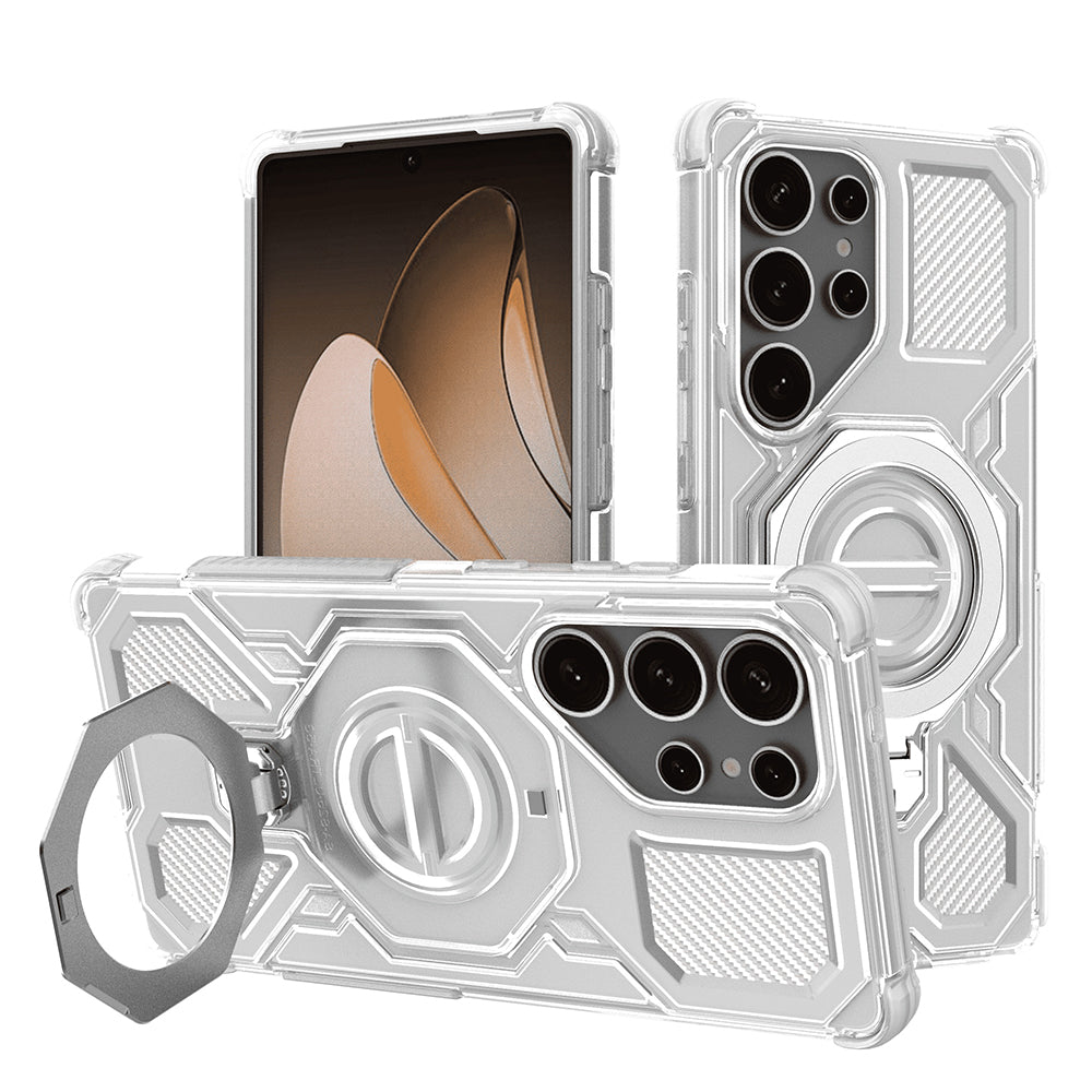 Techsuit - Carbon Shield PRO - Samsung Galaxy S25 Ultra - White Transparent