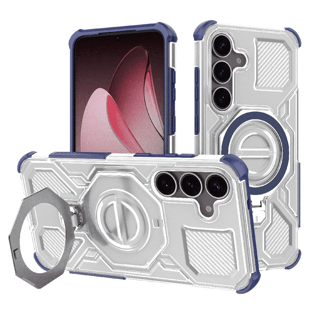 Techsuit - Carbon Shield PRO - Samsung Galaxy S25 - Blue Transparent