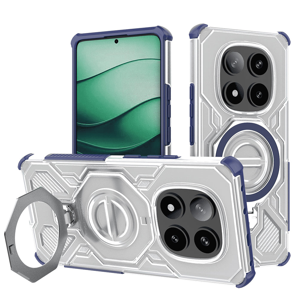 Techsuit - Carbon Shield PRO - Xiaomi Redmi Note 14 Pro 5G / Poco X7 - Blue Transparent