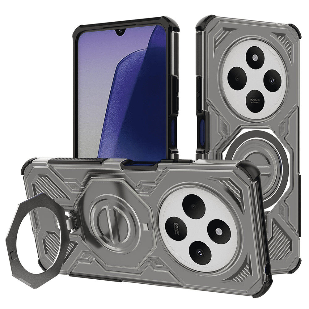 Techsuit - Carbon Shield PRO - Xiaomi Redmi 14C / Poco C75 - Smoke Black