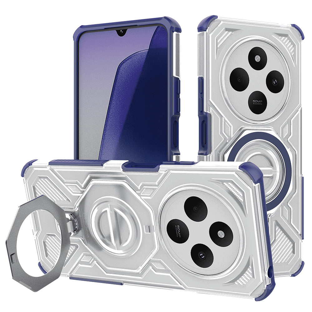 Techsuit - Carbon Shield PRO - Xiaomi Redmi 14C / Poco C75 - Blue Transparent