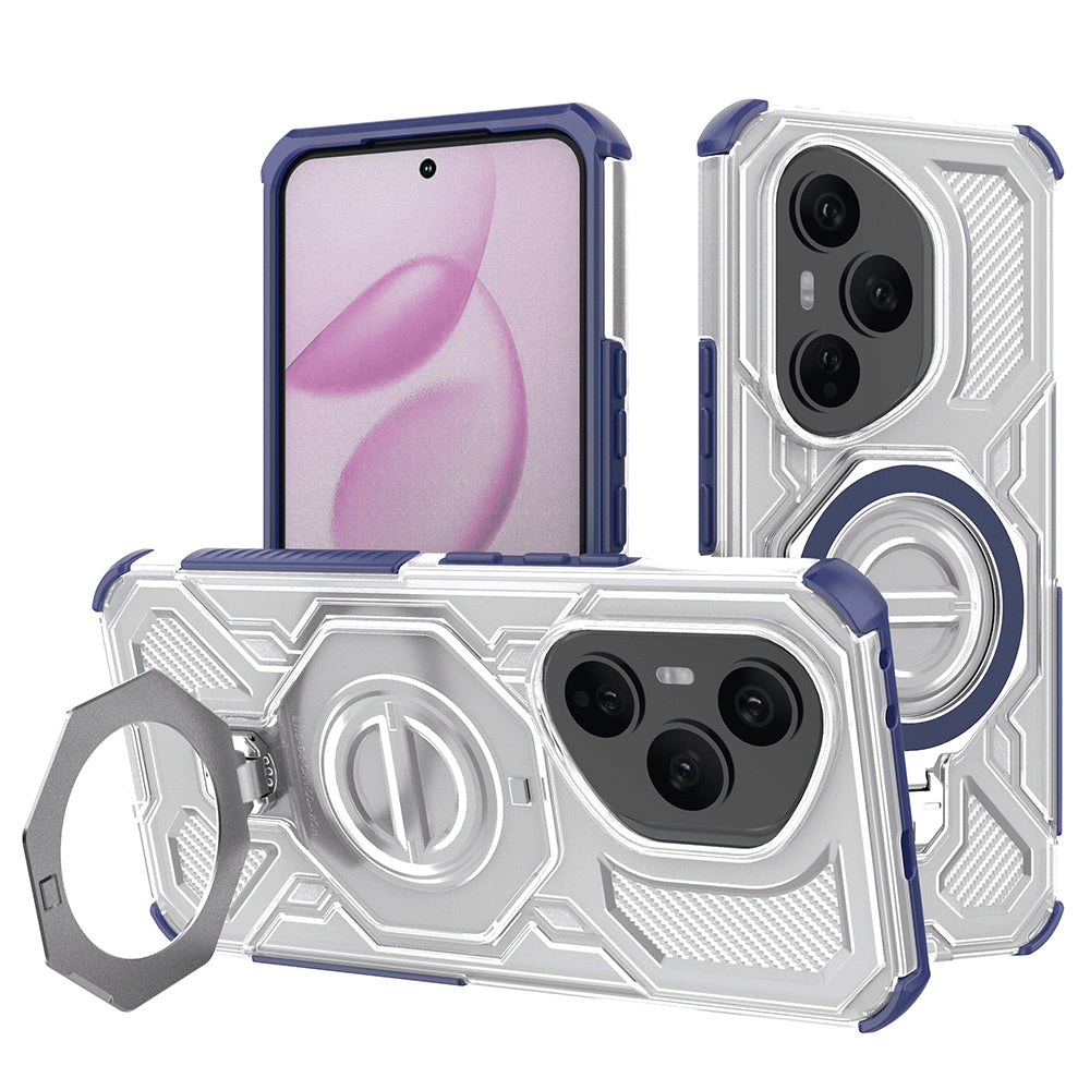 Techsuit - Carbon Shield PRO - Honor 400 Pro - Blue Transparent