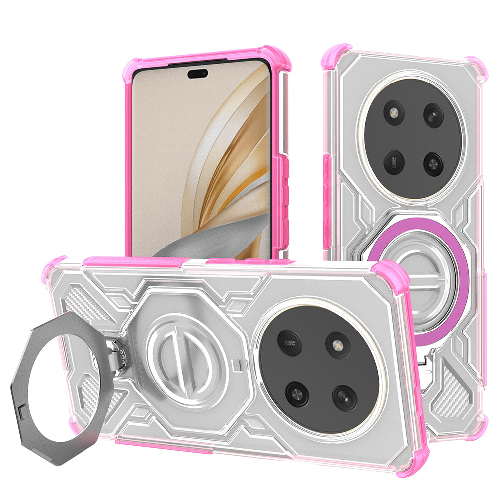 Techsuit - Carbon Shield PRO - Honor Magic7 Lite / X9c - Pink Transparent