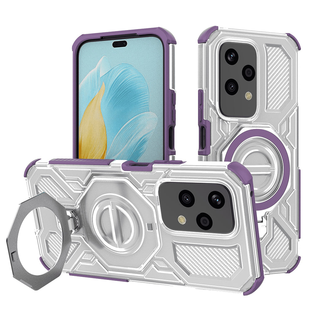 Techsuit - Carbon Shield PRO - Honor 200 Lite - Purple Transparent