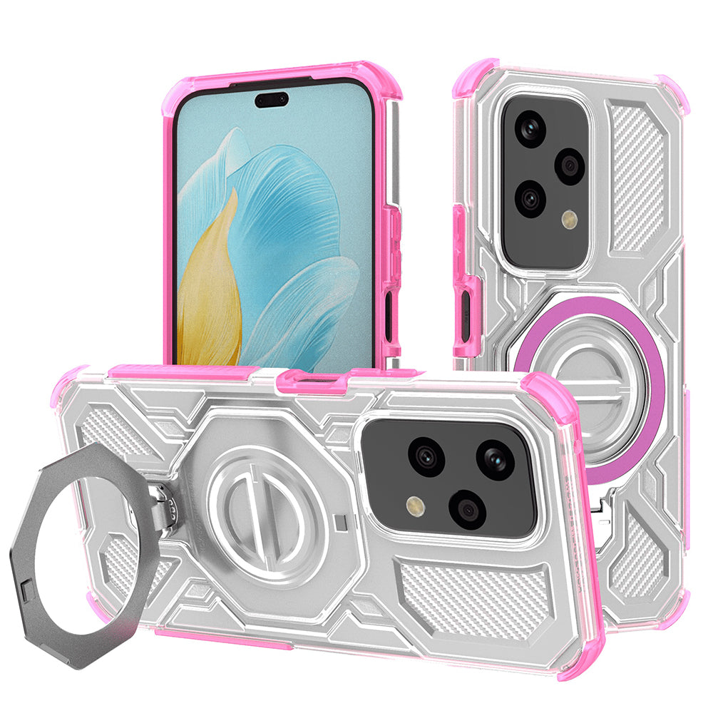 Techsuit - Carbon Shield PRO - Honor 200 Lite - Pink Transparent