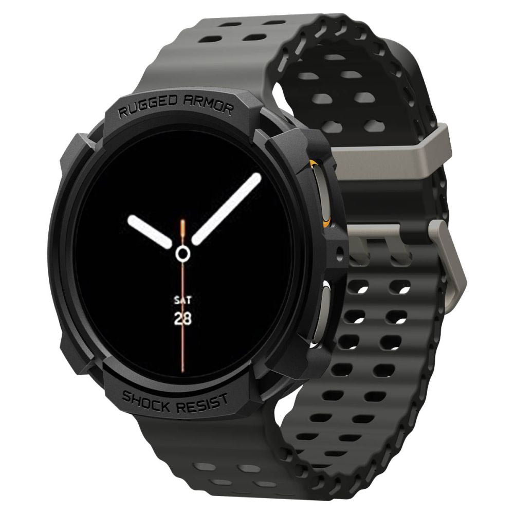 Spigen - Rugged Armor - Samsung Galaxy Watch8 44mm - Matte Black