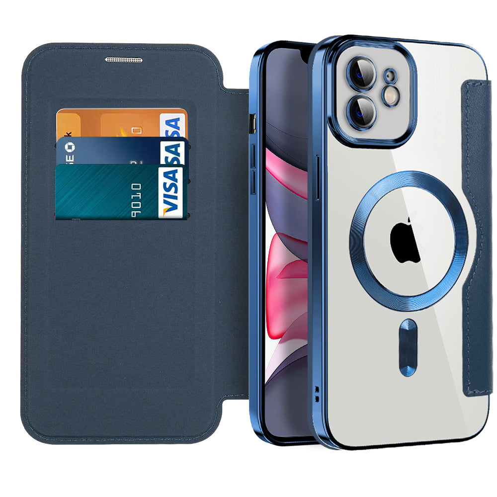 Techsuit - SmartMag Book Case - iPhone 11 - Blue