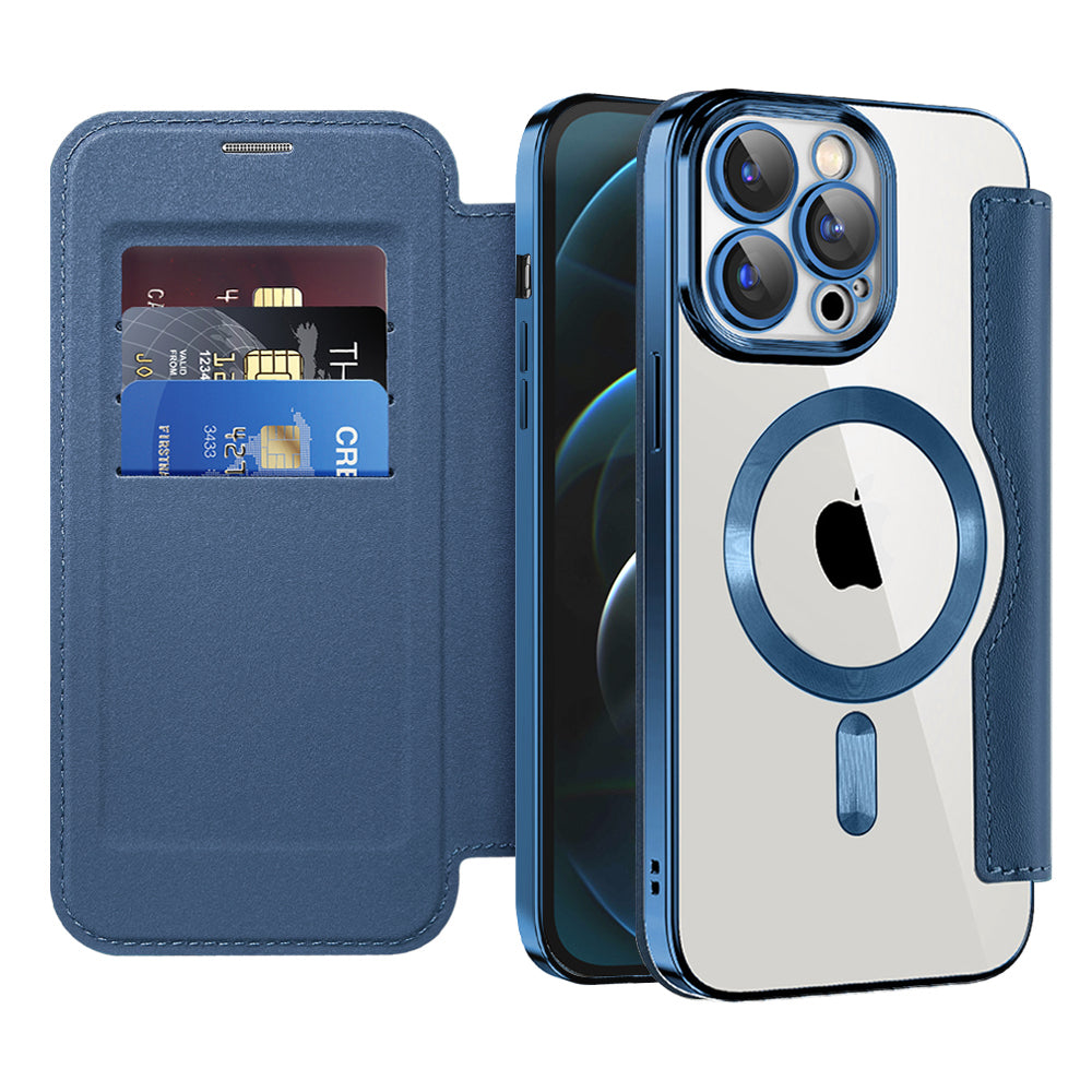 Techsuit - SmartMag Book Case - iPhone 12 Pro Max - Blue