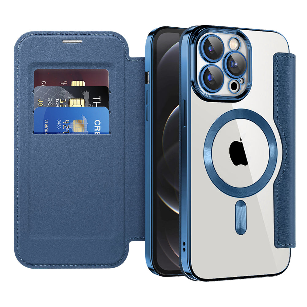 Techsuit - SmartMag Book Case - iPhone 12 Pro - Blue