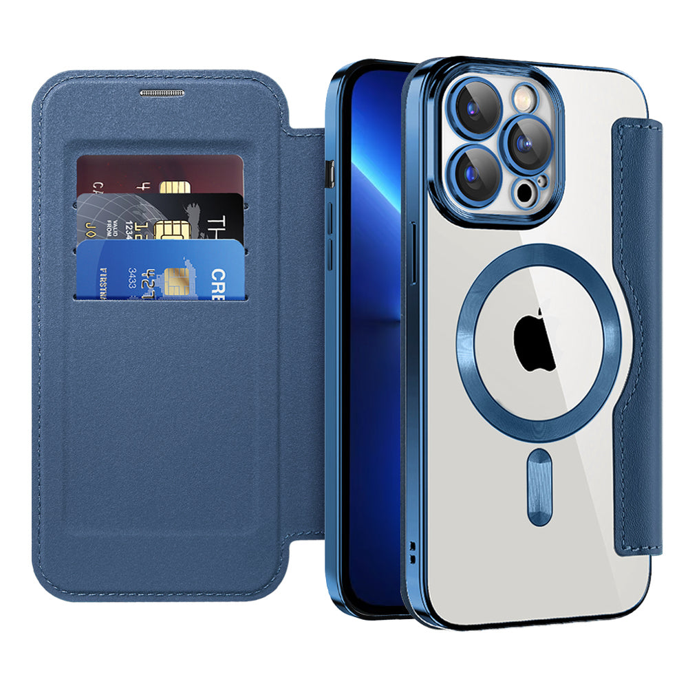 Techsuit - SmartMag Book Case - iPhone 13 Pro Max - Blue