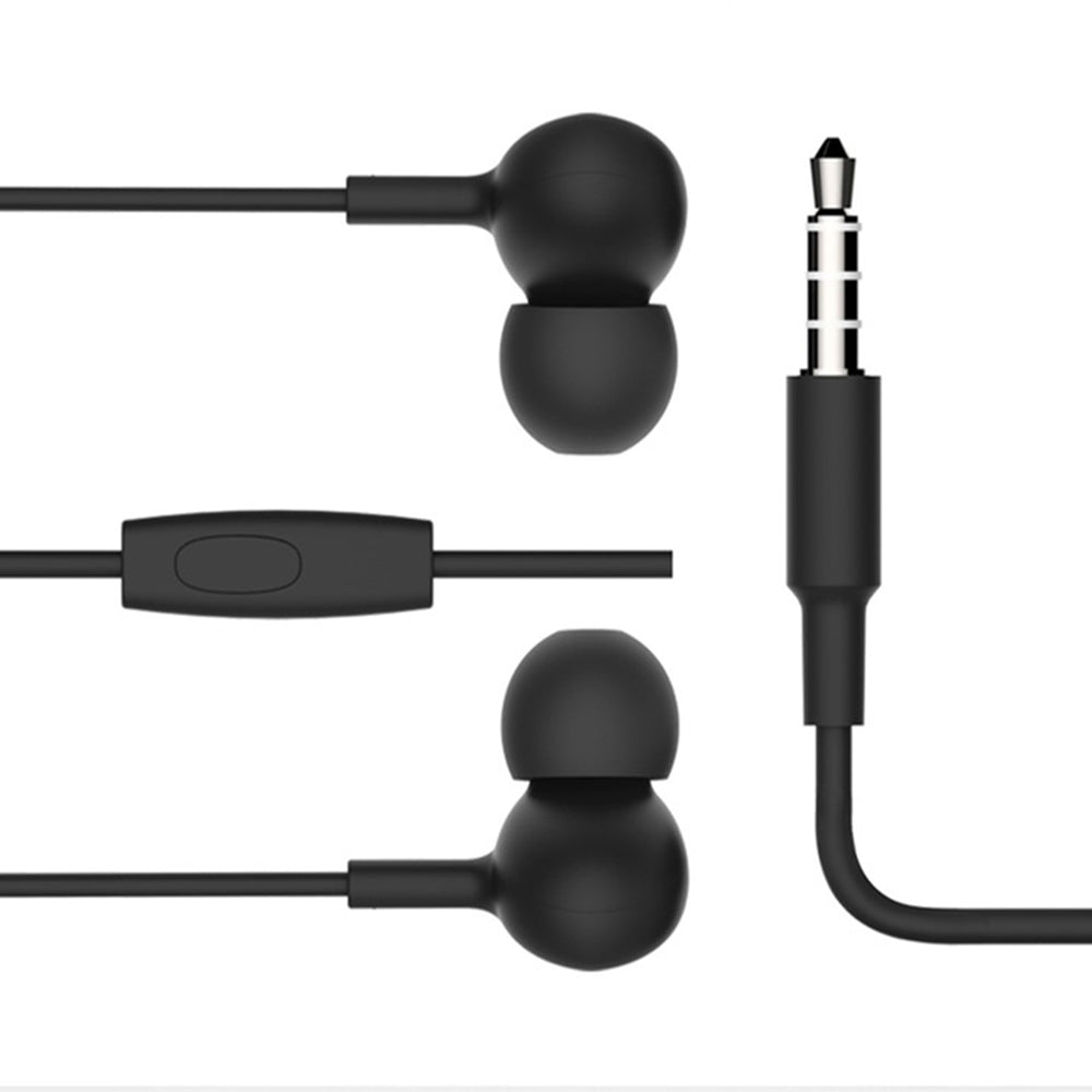 Yesido - Wired Earphones (DH13) - 3.5mm Jack, Noise Canceling Technology, Premium TPE Wired - Black