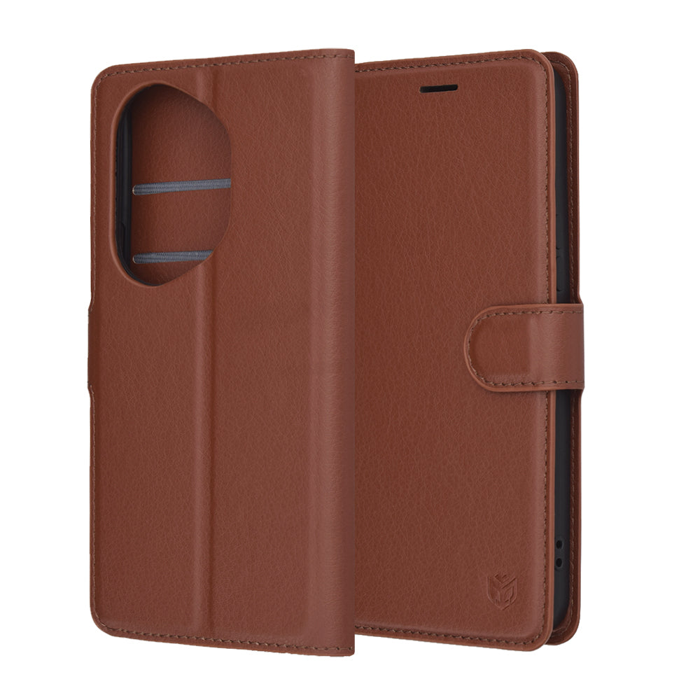 Techsuit - Leather Folio - Honor 400 Pro - Brown