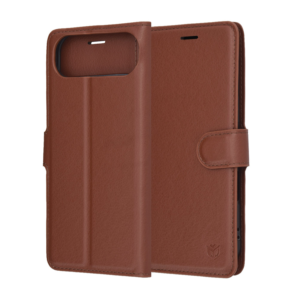 Techsuit - Leather Folio - iPhone 17 Air - Brown