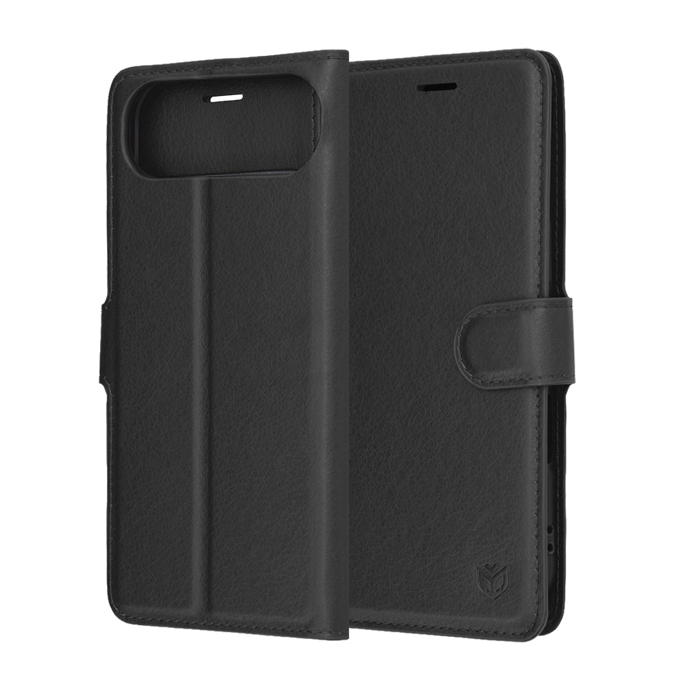 Techsuit - Leather Folio - iPhone 17 Air - Black