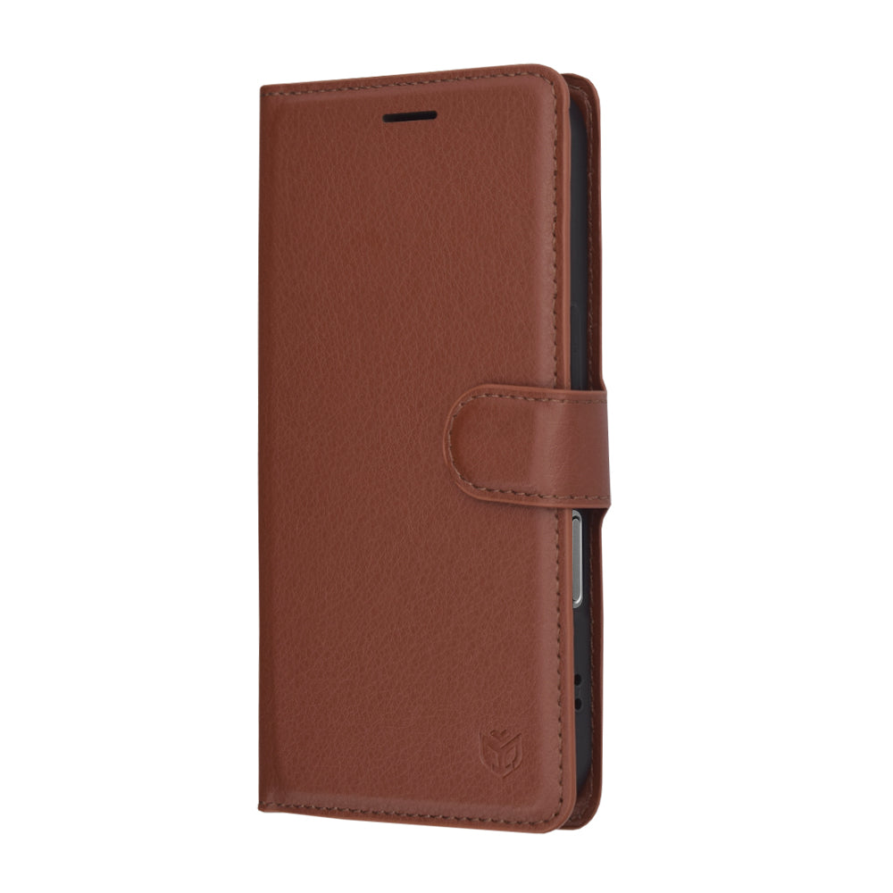 Techsuit - Leather Folio - iPhone 17 - Brown