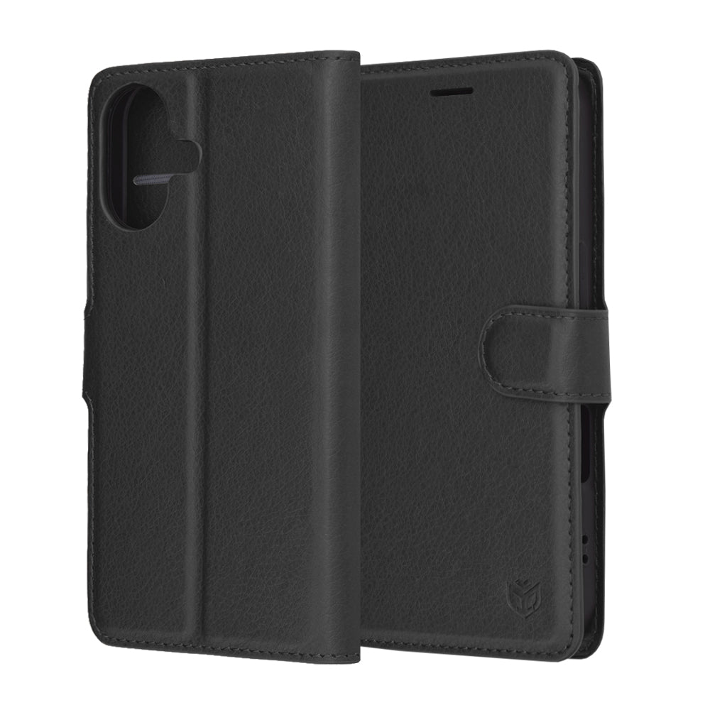 Techsuit - Leather Folio - iPhone 17 - Black