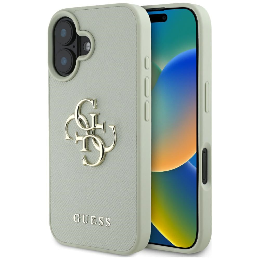 Guess - Hardcase Grained Big 4G Logo Small Classic Logo (GUHCP16SPGT4MBN) - iPhone 16 - Green