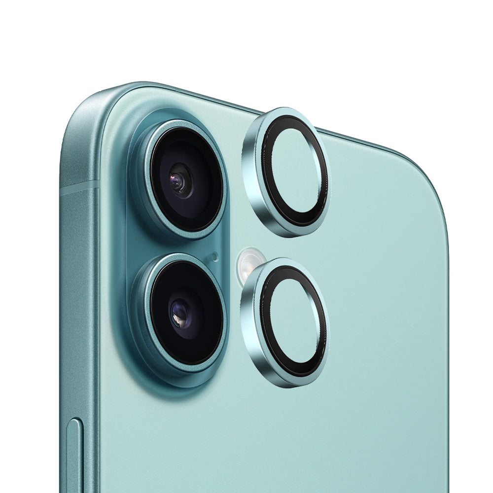 Blueo - Original Metal Frame Lens Protector - iPhone 16 / iPhone 16 Plus - Green