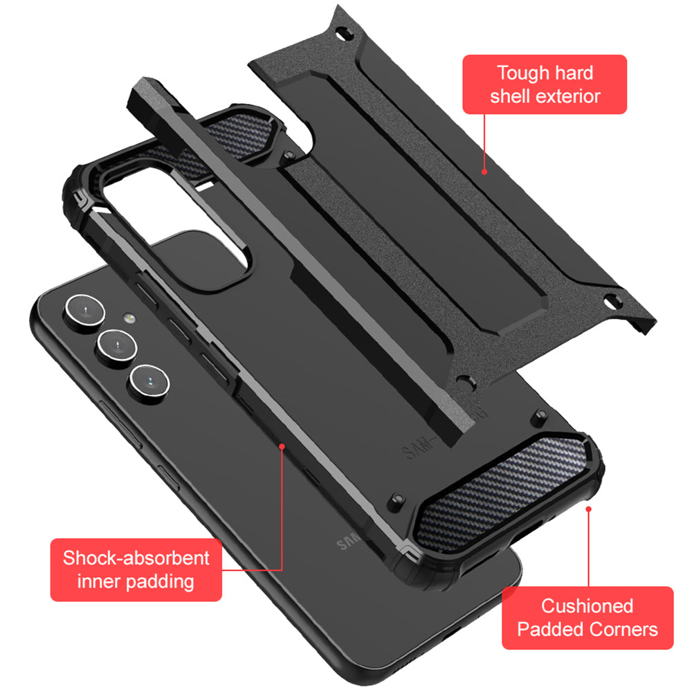 Techsuit - Hybrid Armor - Galaxy S24 FE - Black