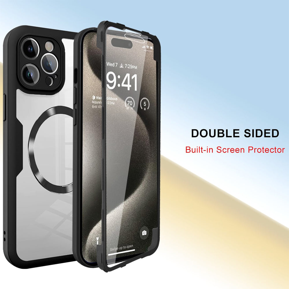 Techsuit - ColorVerse 360 MagSafe Series + Screen Protector - iPhone 17 Pro Max - Black