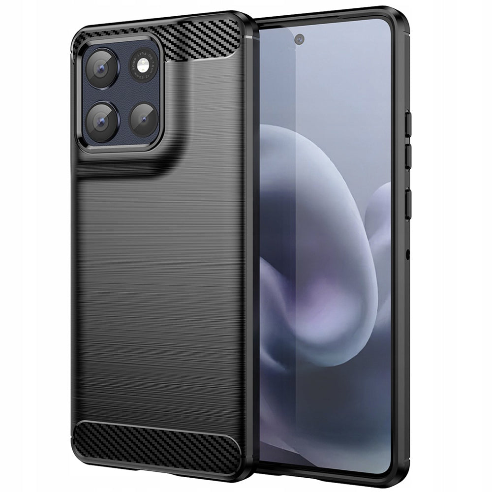 Techsuit - Carbon Silicone - Motorola Moto G86 - Black