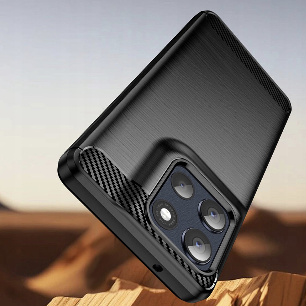 Techsuit - Carbon Silicone - Motorola Moto G86 - Black