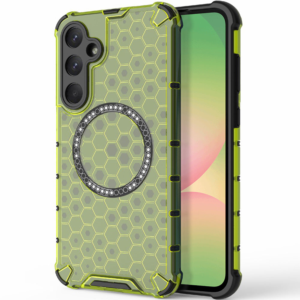 Techsuit - HoneyComb Shield MagSafe - Samsung Galaxy A56 5G - Lime Green